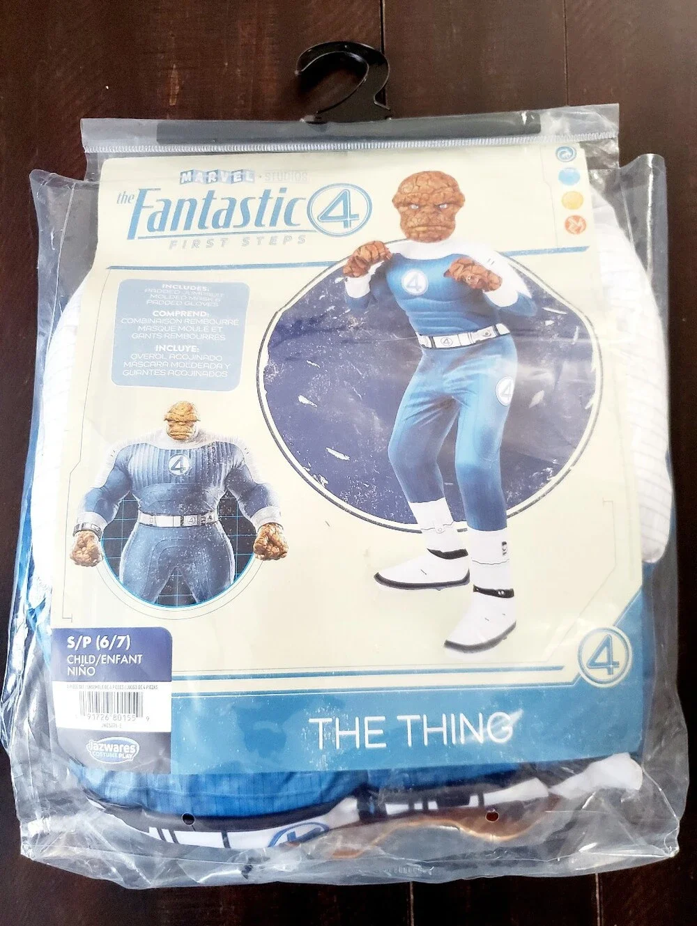 Mavel Studio Boy's Deluxe The Fantastic 4 The Thing Costume New Sz: 6/7 (Small)